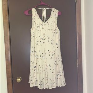 Cream knee length dress